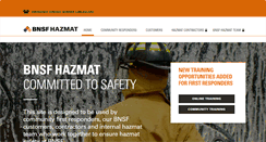 Desktop Screenshot of bnsfhazmat.com